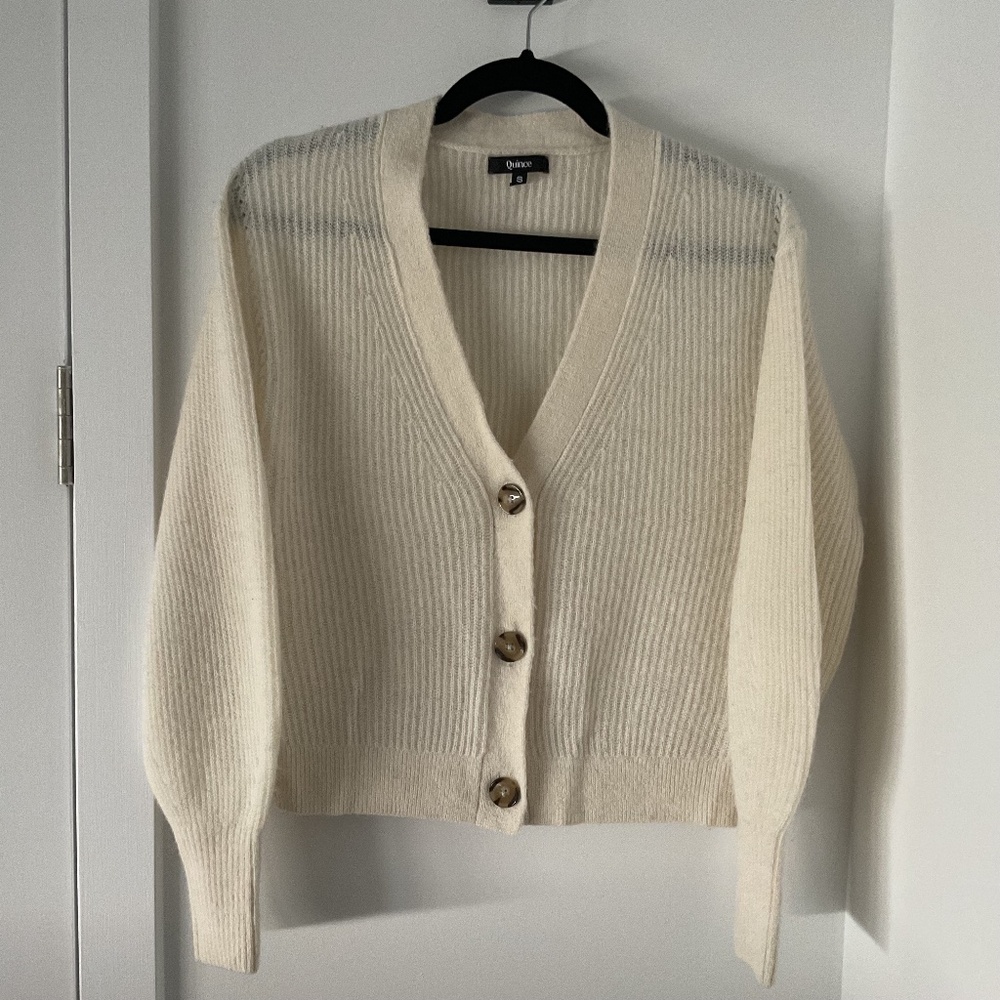 Cozy Quince alpaca cardigan size S
